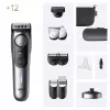 Braun BeardTrimmer 9 BT9560 habemetrimmer Aku 52 2 cm Wet & Dry Must, Hõbedane
