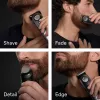 Braun BeardTrimmer 9 BT9560 habemetrimmer Aku 52 2 cm Wet & Dry Must, Hõbedane