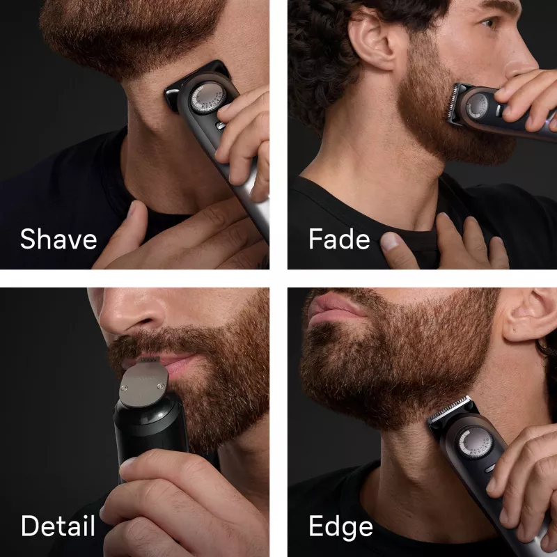 Braun BeardTrimmer 9 BT9560 habemetrimmer Aku 52 2 cm Wet & Dry Must, Hõbedane