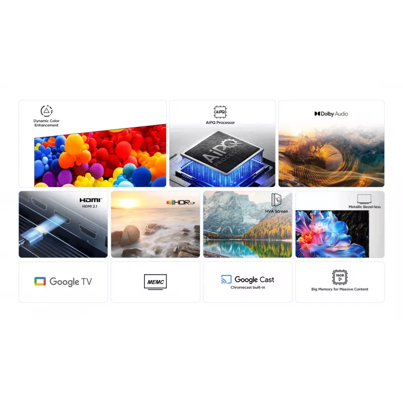 TCL 55P69K TV 139,7 cm (55 tolli) 4K Ultra HD Smart TV Wi-Fi Must