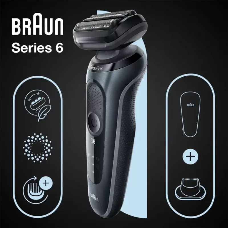 Braun Series 6 61-N1200s Võrehabe Trimmer Must