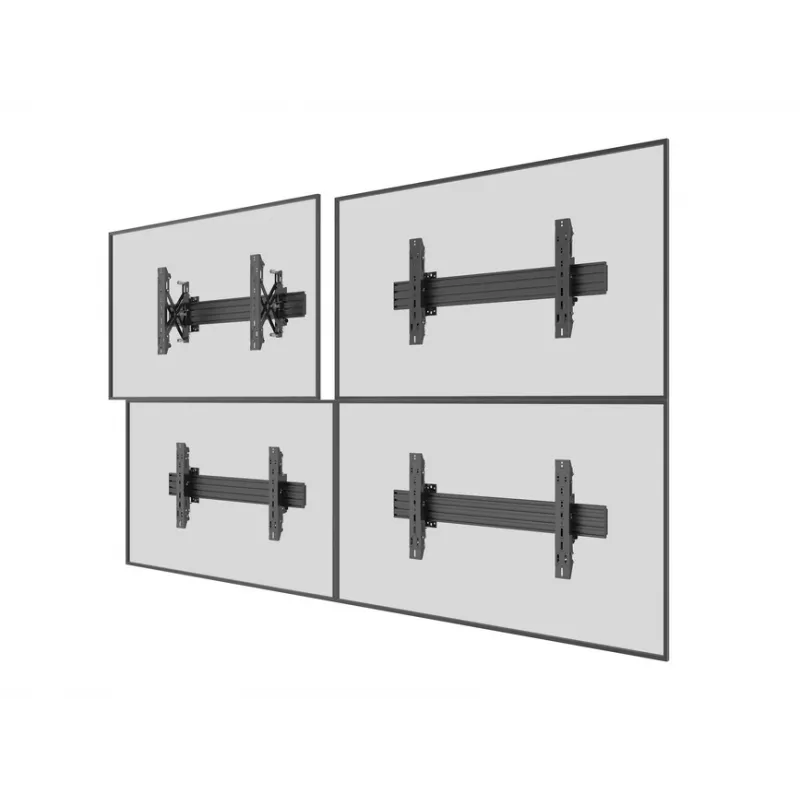 Equip 37–65-tolline modulaarne sisse-surumisega välja-hüppav teleri seinakinnitusklamber