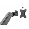 Equip 17 inch-27 inch Triple Monitor Desk Mount Bracket, Klamber, 21 kg, 75 x 75 mm, 100 x 100 mm, Kõrguse reguleerimine, Must