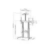 Equip 650605 60-100-tolline ülisuur teleskoopiline ekraanikäru LFD