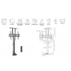 Motoriseeritud kaugjuhtimisega telerialus Equip 37–65 tolli
