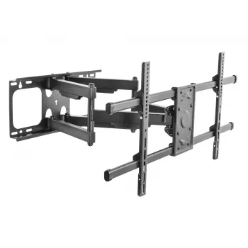 Equip 37–90-tolline kallutatav/pööratav TV seinakinnitus, 200 x 200 mm, 816 x 410 mm, -15 kuni 5°, -60 kuni 60°, teras, must