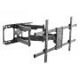 Equip 37–90-tolline kallutatav/pööratav TV seinakinnitus, 200 x 200 mm, 816 x 410 mm, -15 kuni 5°, -60 kuni 60°, teras, must