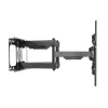 Equip 37–90-tolline kallutatav/pööratav TV seinakinnitus, 200 x 200 mm, 816 x 410 mm, -15 kuni 5°, -60 kuni 60°, teras, must