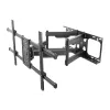 Equip 37–90-tolline kallutatav/pööratav TV seinakinnitus, 200 x 200 mm, 816 x 410 mm, -15 kuni 5°, -60 kuni 60°, teras, must