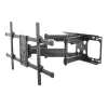 Equip 37–90-tolline kallutatav/pööratav TV seinakinnitus, 200 x 200 mm, 816 x 410 mm, -15 kuni 5°, -60 kuni 60°, teras, must