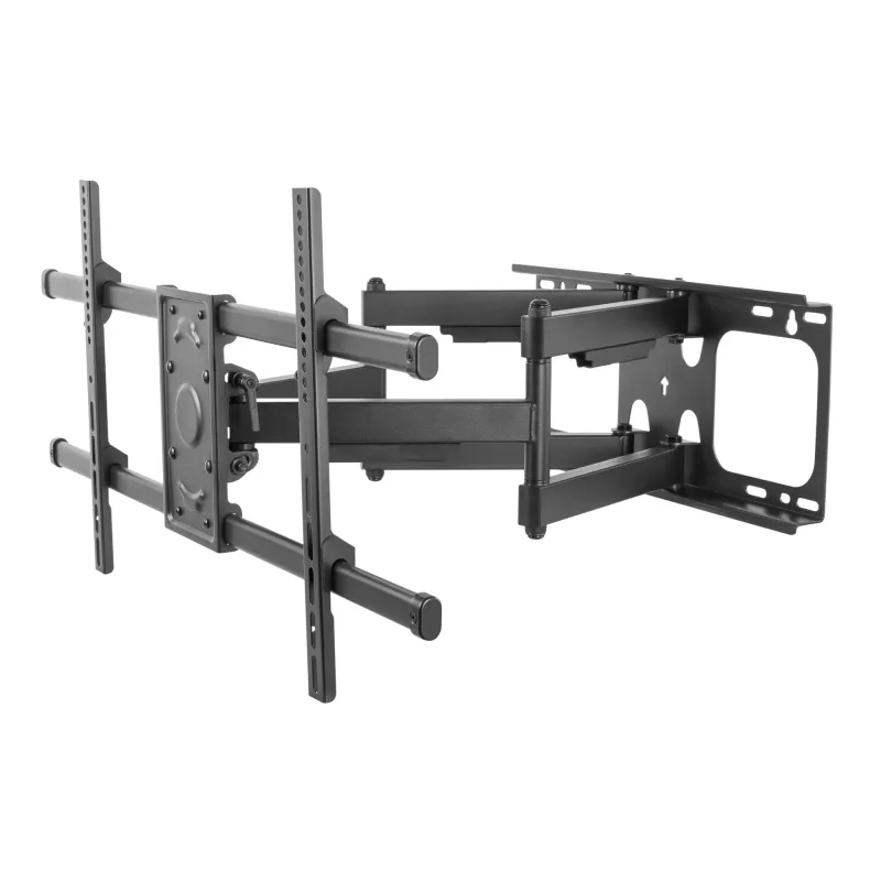 Equip 37–90-tolline kallutatav/pööratav TV seinakinnitus, 200 x 200 mm, 816 x 410 mm, -15 kuni 5°, -60 kuni 60°, teras, must