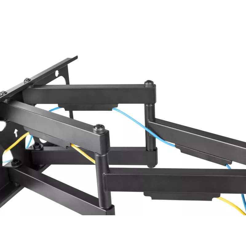 Equip 37–90-tolline kallutatav/pööratav TV seinakinnitus, 200 x 200 mm, 816 x 410 mm, -15 kuni 5°, -60 kuni 60°, teras, must