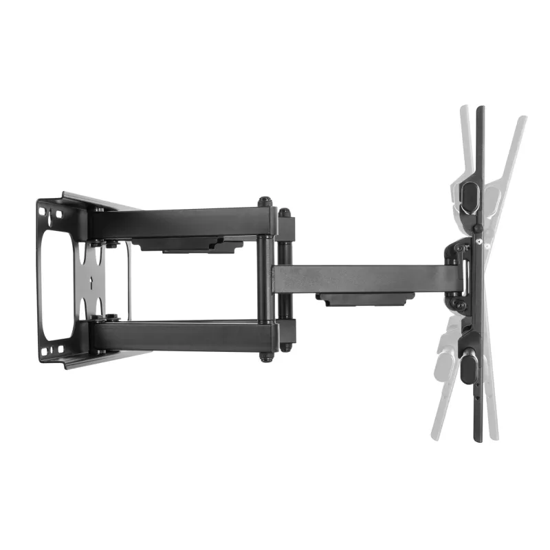 Equip 37–90-tolline kallutatav/pööratav TV seinakinnitus, 200 x 200 mm, 816 x 410 mm, -15 kuni 5°, -60 kuni 60°, teras, must
