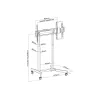 Equip 55–100-tolline mobiilne motoriseeritud alus suureformaadilistele ekraanidele
