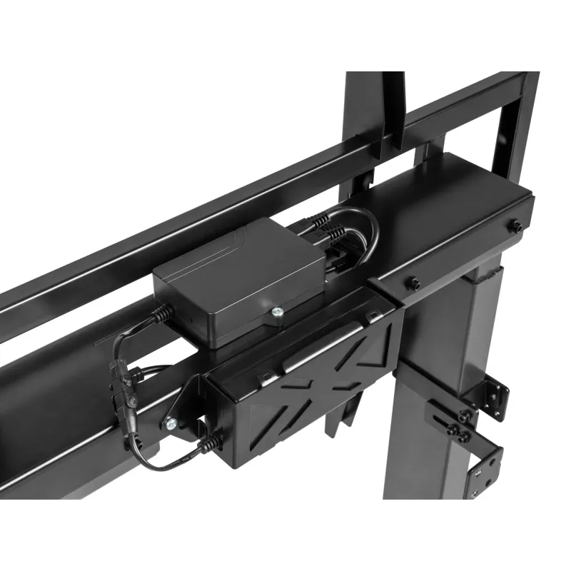 Equip 55-tolline kuni 100-tolline fikseeritud motoriseeritud seinakinnitus, 139,7 cm (55 tolli), 2,54 m (100 tolli), 200 x 200 mm, 800 x 600 mm, alumiinium, plast, roostevaba teras, must