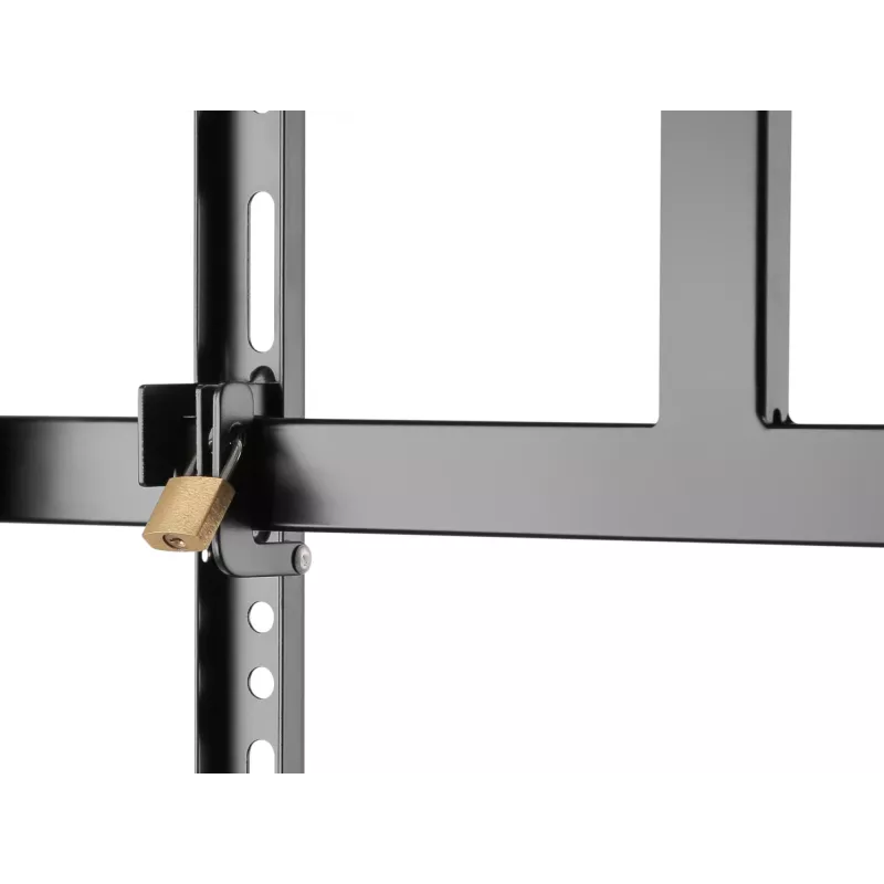 Equip 37 tolli–80 tolli raskeveo TV-käru, 94 cm (37 tolli), 2,03 m (80 tolli), 200 x 200 mm, 600 x 400 mm, Alumiinium, Plast, Roostevaba teras, Must