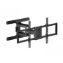Equip 43-tolline kuni 100-tolline täisliigutusega telerikinnitusklamber, 200 x 200 mm, 800 x 400 mm, -10 - 5°, -60 - 60°, plast, roostevaba teras, must