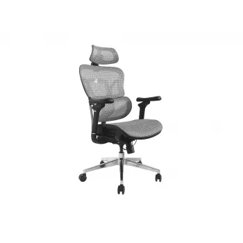 Equip Ergonomic Premium kontoritool koos pea- ja käetugedega, hall