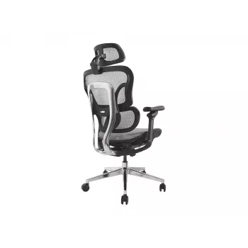 Equip Ergonomic Premium kontoritool koos pea- ja käetugedega, hall
