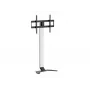 Põranda TV-alus/kinnitus EQUIP 650614 37–86-tollistele ekraanidele, kuni 45 kg, VESA 100x100–600x400, kõrgus 900–1100 mm, kalle -10° kuni 5°, hõbedane