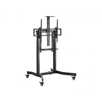 Equip mobiilne motoriseeritud LFD-käru 55-100 tolli, 2,54 m (100 tolli), 200 x 200 mm, 800 x 600 mm, -10 - 5°, Alumiinium, Plast, Roostevaba teras, Must