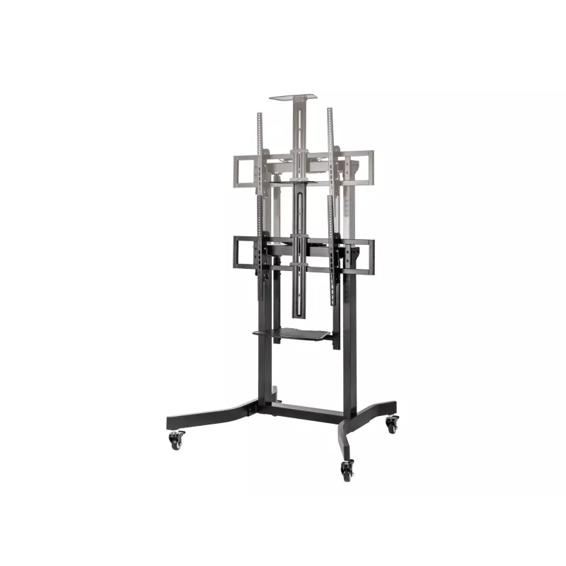 Equip mobiilne motoriseeritud LFD-käru 55-100 tolli, 2,54 m (100 tolli), 200 x 200 mm, 800 x 600 mm, -10 - 5°, Alumiinium, Plast, Roostevaba teras, Must