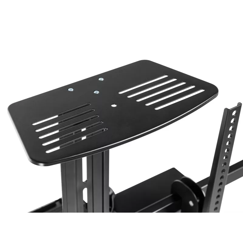 Equip mobiilne motoriseeritud LFD-käru 55-100 tolli, 2,54 m (100 tolli), 200 x 200 mm, 800 x 600 mm, -10 - 5°, Alumiinium, Plast, Roostevaba teras, Must