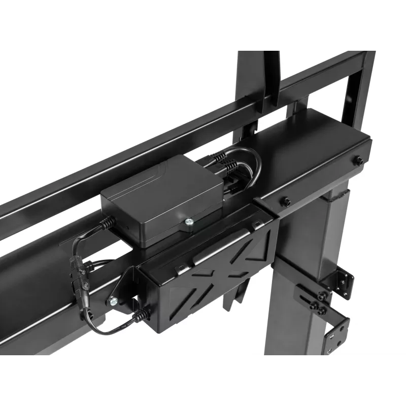 Equip mobiilne motoriseeritud LFD-käru 55-100 tolli, 2,54 m (100 tolli), 200 x 200 mm, 800 x 600 mm, -10 - 5°, Alumiinium, Plast, Roostevaba teras, Must