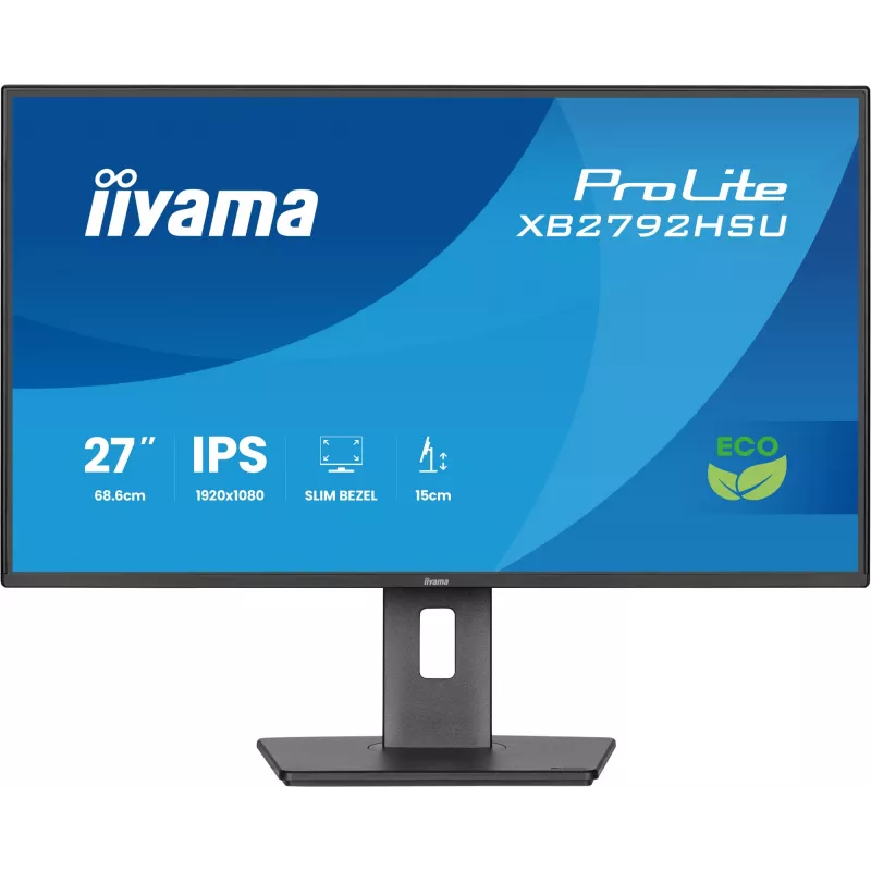 iiyama ProLite XB2792HSU-B1 arvutimonitor 68,6 cm (27 tolli) 1920 x 1080 pikslit Full HD LED must