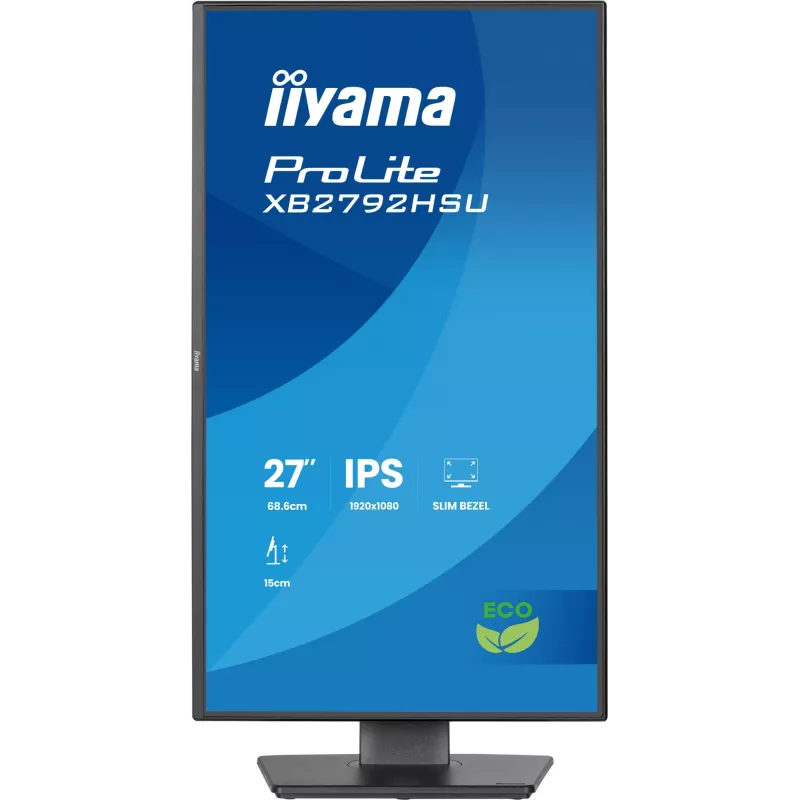 iiyama ProLite XB2792HSU-B1 arvutimonitor 68,6 cm (27 tolli) 1920 x 1080 pikslit Full HD LED must