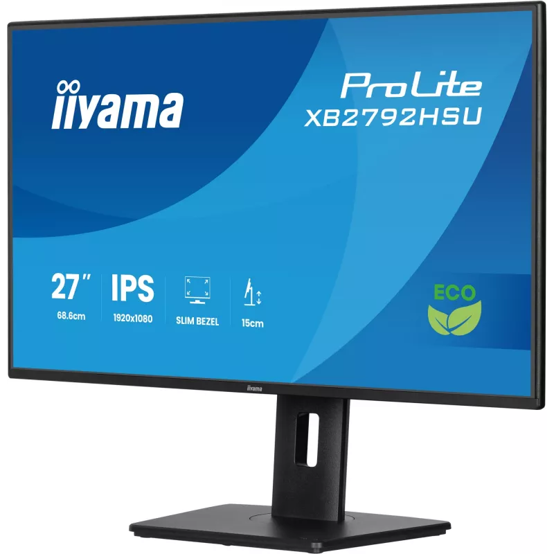 iiyama ProLite XB2792HSU-B1 arvutimonitor 68,6 cm (27 tolli) 1920 x 1080 pikslit Full HD LED must