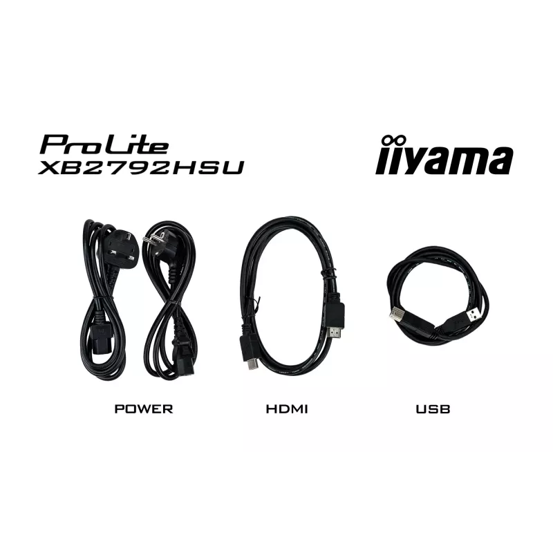 iiyama ProLite XB2792HSU-B1 arvutimonitor 68,6 cm (27 tolli) 1920 x 1080 pikslit Full HD LED must