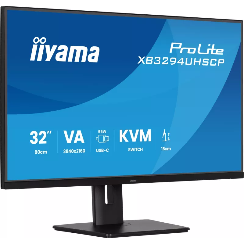 iiyama ProLite XB3294UHSCP-B1 arvutimonitor 80 cm (31,5 tolli) 3840 x 2160 pikslit 4K Ultra HD must