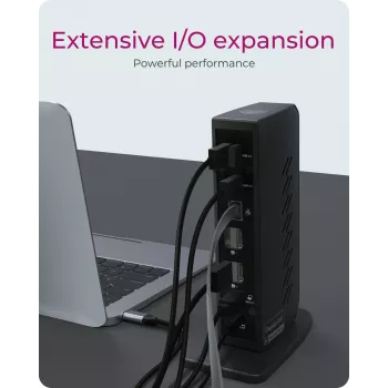 ICY BOX IB-DK2252AC Juhtmega USB 3.2 Gen 1 (3.1 Gen 1) USB-C Must