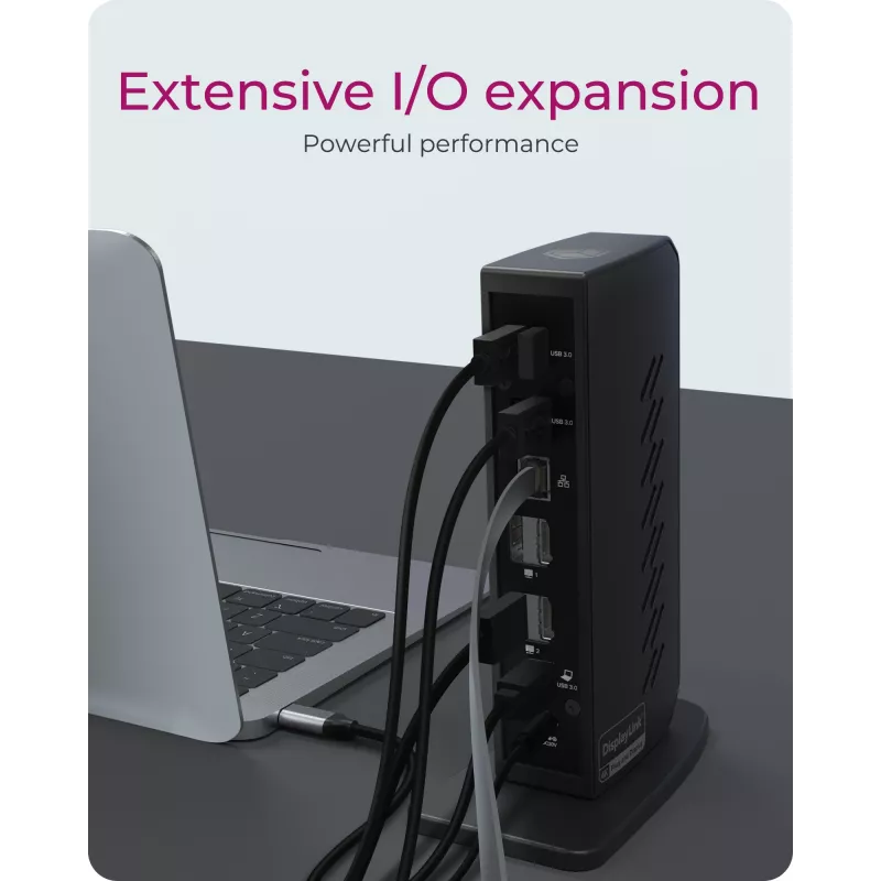 ICY BOX IB-DK2252AC Juhtmega USB 3.2 Gen 1 (3.1 Gen 1) USB-C Must