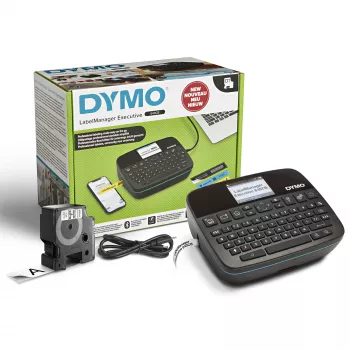 DYMO LabelManager Executive 640 CB kaasaskantav sildiprinter | Kompaktne sildivalmistaja masin QWERTY-klaviatuuriga | Bluetooth- ja USB-ühenduvus | Ühildub D1 standard- ja vastupidavate siltidega