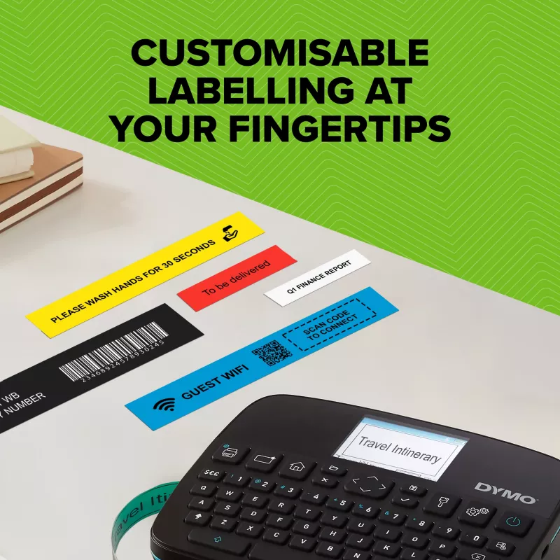 DYMO LabelManager Executive 640 CB kaasaskantav sildiprinter | Kompaktne sildivalmistaja masin QWERTY-klaviatuuriga | Bluetooth- ja USB-ühenduvus | Ühildub D1 standard- ja vastupidavate siltidega