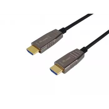 Equip HDMI 2.1 aktiivne optiline kaabel, 10m, 8K/60Hz, HDMI tüüp A (standardne), HDMI tüüp A (standardne), 3D, heli tagasikanal (ARC), must
