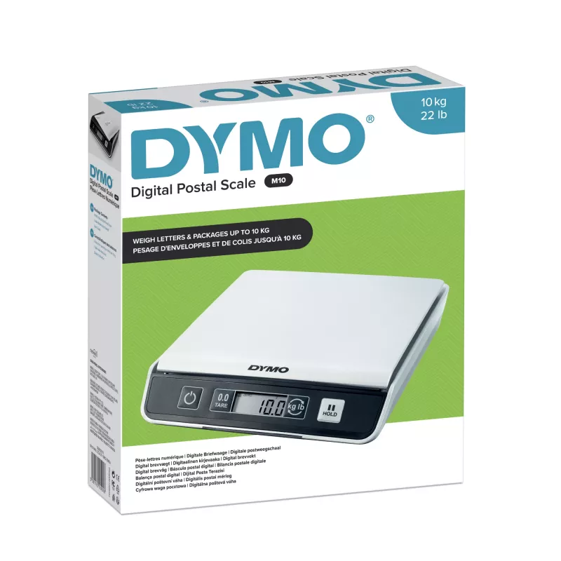 DYMO M10 digitaalne pakendi- ja saatekaal | kuni 10 kg kandevõime | 20 cm x 20 cm