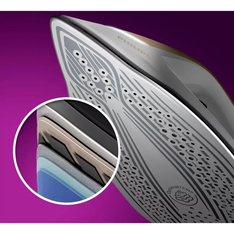 Philips PSG8040/60 aurutriikimisjaam 2700 W 1,8 L SteamGlide Elite tald Kuldne, Valge