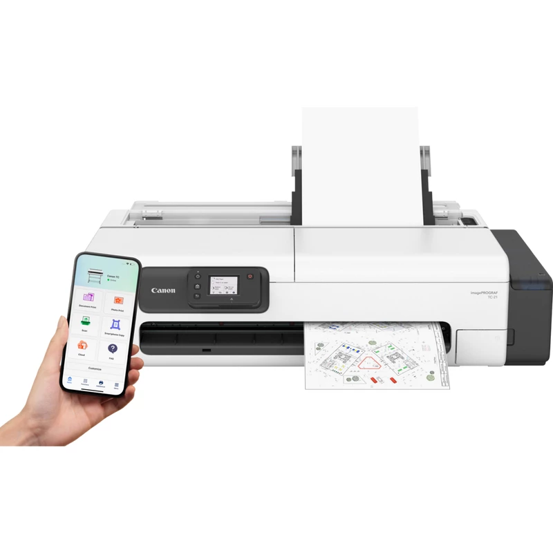 Canon imagePROGRAF TC-21 suureformaatprinter Wi-Fi tindiprinter Värviline 2400 x 1200 DPI A1 (594 x 841 mm) Ethernet LAN