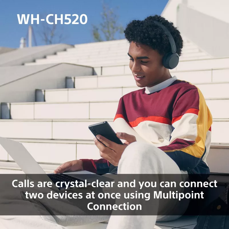 Sony WHCH520P.CE7, juhtmevaba, 20–20000 Hz, kõned/muusika, 147 g, kõrvaklapid, roosa
