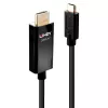 Lindy 1 m USB-C–HDMI 4K60 adapterkaabel HDR-iga