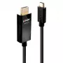 Lindy 1 m USB-C–HDMI 4K60 adapterkaabel HDR-iga