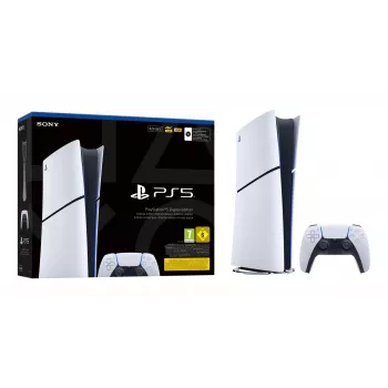 Sony PlayStation 5 Digital E Chassis (Slim) 825 GB Wi-Fi Must, Valge