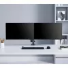 Manhattan Dual Desk Mount for TV & Monitors (Full Motion Gas Spring), ekraanidele 10–27 tolli, klambri- või rõngaskinnitus, VESA ühilduvus: 75x75 ja 100x100 mm – kontrollige ekraani tagaküljel olevate nelja kinnitusava mõõtmeid, et veenduda sobivuses, max 8 kg (ühele)