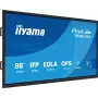 iiyama TE8615A-B1AG Signage Display Interaktiivne lameekraan 2.17 m (85.6 tolli) Wi-Fi 550 cd/m² 4K Ultra HD Must Puuteekraan Sisseehitatud protsessor Android