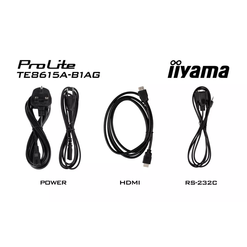 iiyama TE8615A-B1AG Signage Display Interaktiivne lameekraan 2.17 m (85.6 tolli) Wi-Fi 550 cd/m² 4K Ultra HD Must Puuteekraan Sisseehitatud protsessor Android