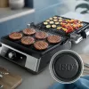 Philips 5000 seeria kontaktgrill, alumiinium, ristkülikukujuline, pöörlev, 200 °C, hingedega kaas, lukustatav kaas, 180°