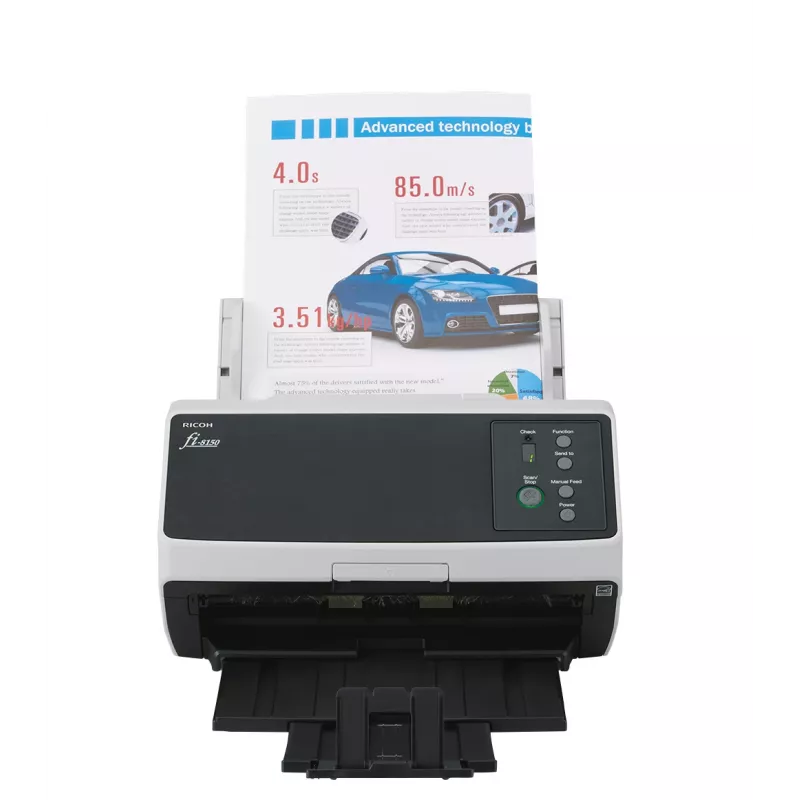 Ricoh FI-8150 ADF + käsitsi etteandega skanner 600 x 600 DPI A4 must, hall